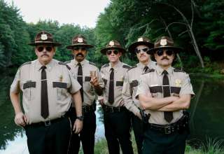 (L-R): Kevin Heffernan, Jay Chandrasekhar, Erik Stolhanske, Paul Soter and Steve Lemme star in Fox Searchlight's SUPER TROOPERS 2