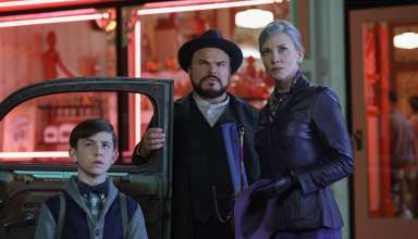 Owen Vaccaro, Jack Black, and Cate Blanchett star in Universal Pictures' THE HOUSE WITH A CLOCK IN ITS WALLS